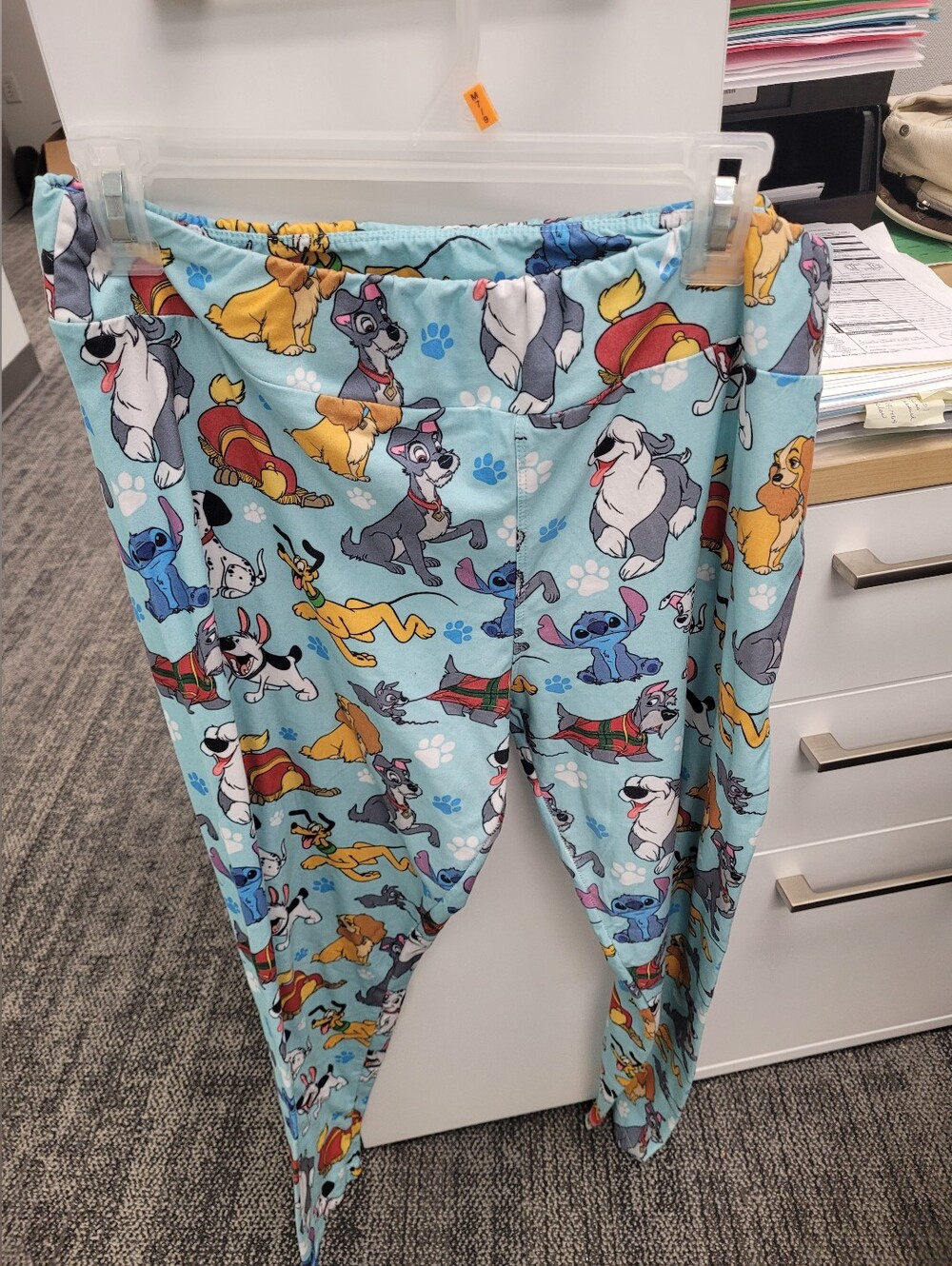 Disney Parks Disney Dogs and Stitch Blue Women’s Leggings Size XL - Picture 2 of 5